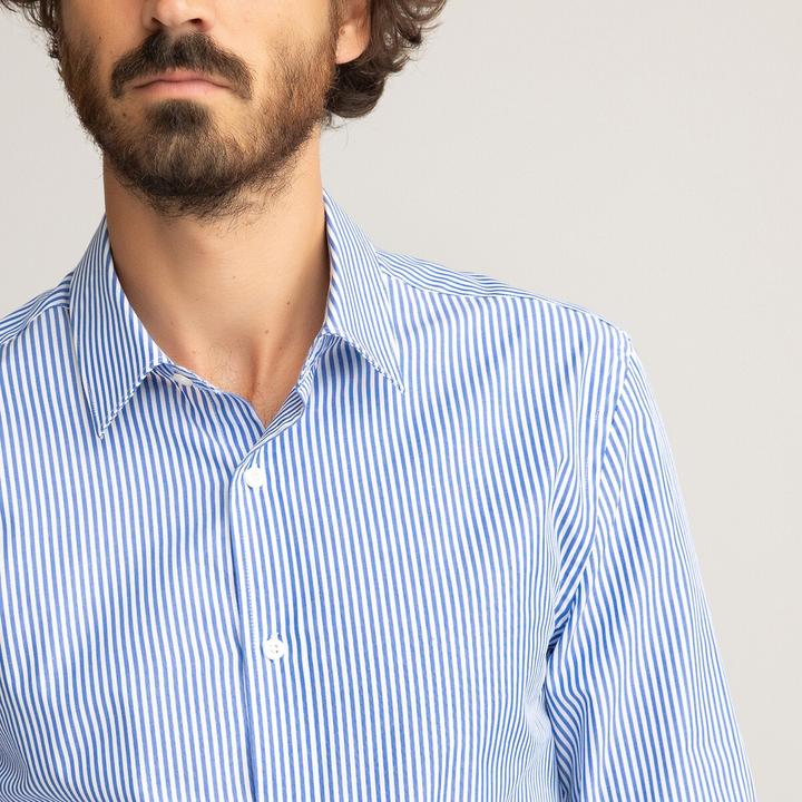 Immagine prodotto La Redoute Collections Camicia a righe con collo francese (M)