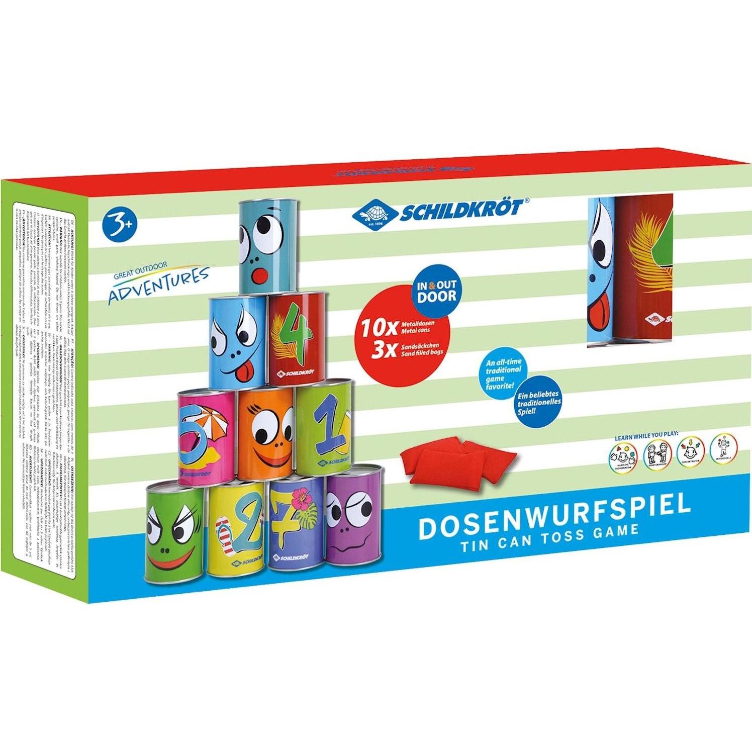 Schildkröt Dosenwurfspiel