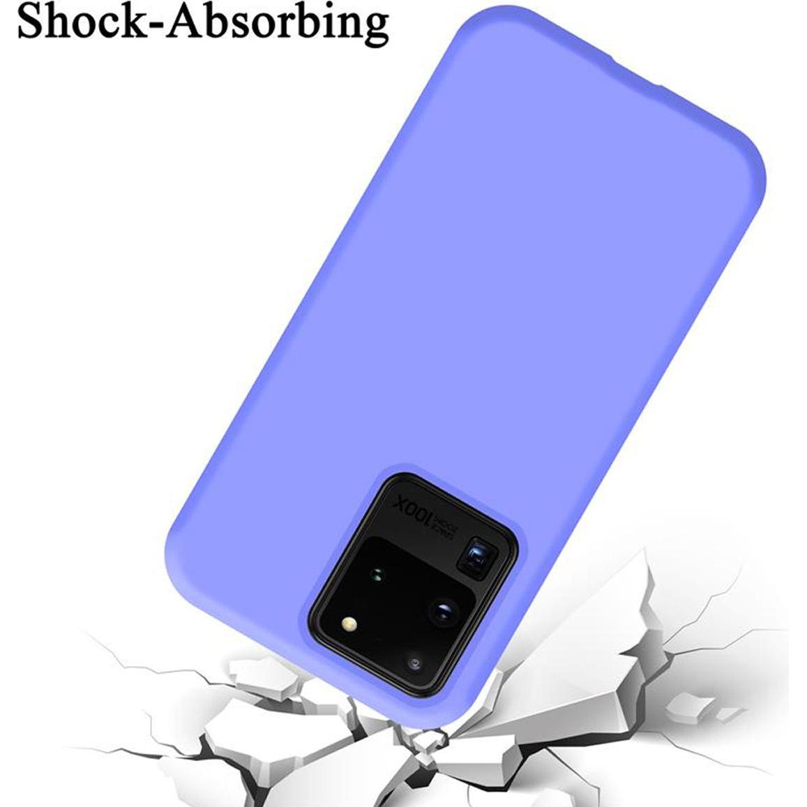 Thumbnail - Cadorabo TPU Liquid Silicone Case Cover (Samsung Galaxy S20 Ultra), Smartphone Hülle, Violett