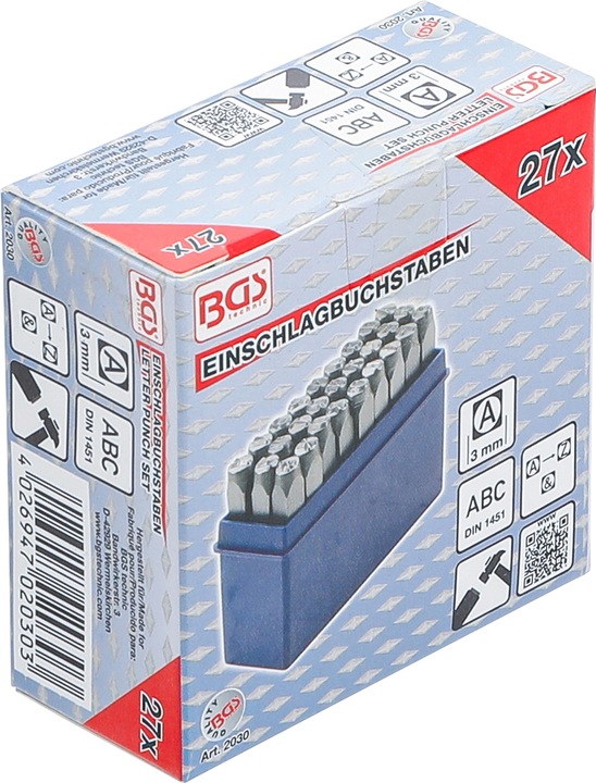 Image du produit BGS Lettres à frapper | 3 mm