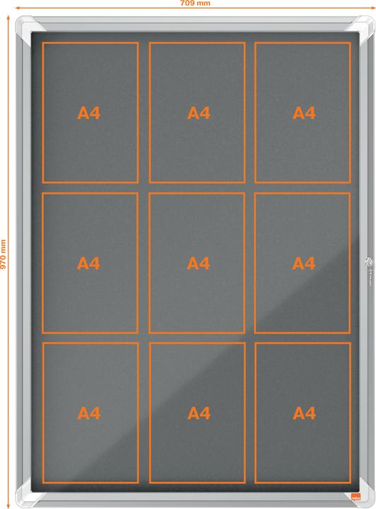 Image du produit Nobo Vitrine d'affichage Premium Plus intérieur feutre