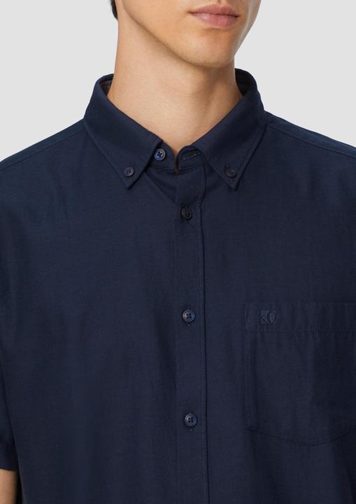Immagine prodotto s.Oliver Hemd Regular Fit: Kurzarm-Hemd aus Lyocellmix mit Button-Down-Kragen (L, M)