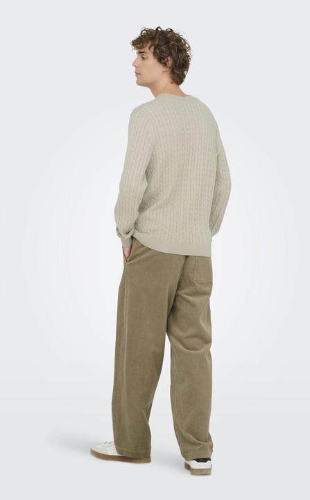Produktbild Only & Sons Onsloui Reg 12 Cabel Crew Knit Noos (S)