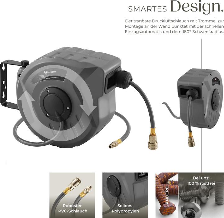 Image du produit tectake Tuyau d'air comprimé avec tambour