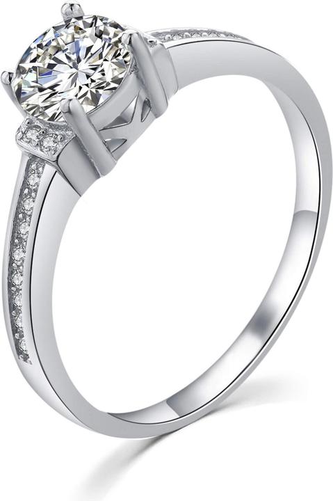 Produktbild Moiss Elegant silver ring with clear zircons R00006 - Circuit: 53 mm (53)