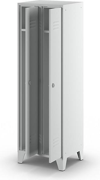 Actual product image Wolf Steel locker with stud feet, compartments cabinet height (60 cm, 185 cm)