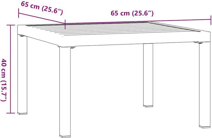 Image du produit vidaXL Garten Couchtisch
