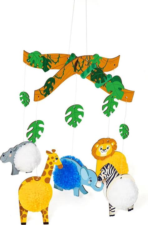 Produktbild Avenue Mandarine Kreativbox, Pompons, Tiere der Savanne - Mehrfarbig