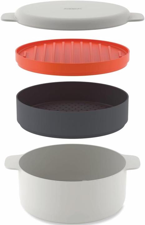 Joseph Joseph 4-teiliges M-Cuisine Mikrowellen-Kochset, stapelbar (2 l)