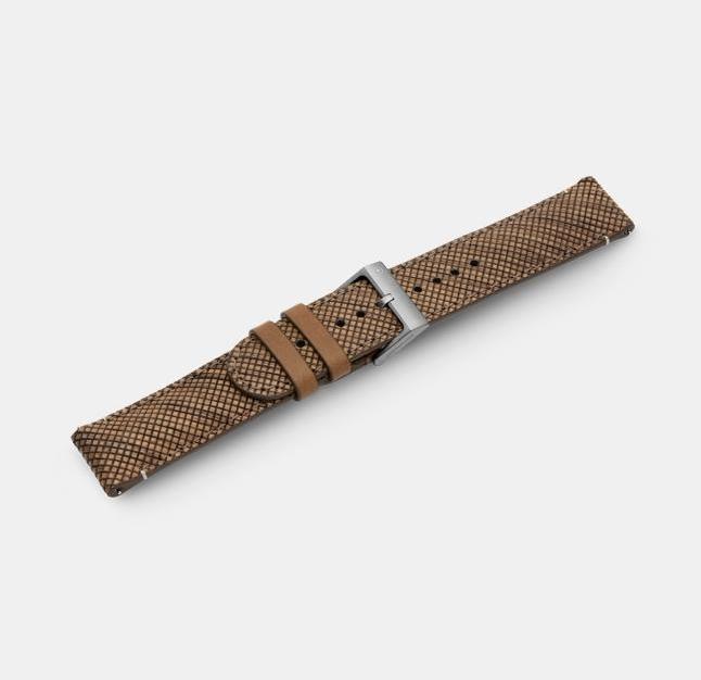 Actual product image Victorinox Wood Strap D2-TI (21 mm, Leather, Titanium, Wood)