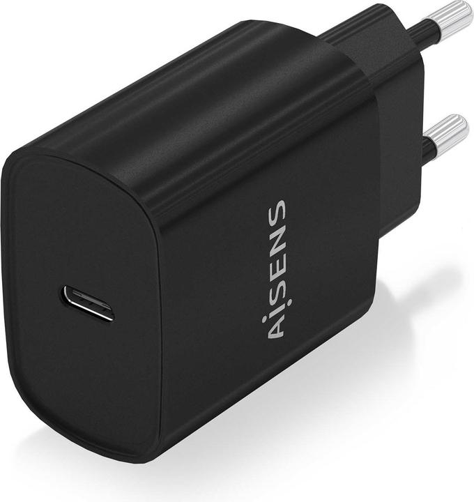 Actual product image Aisens CARGADOR USB-C PD3.0 1 PUERTO 1XUSB-C 20W NEGRO (20 W, 1 portion)