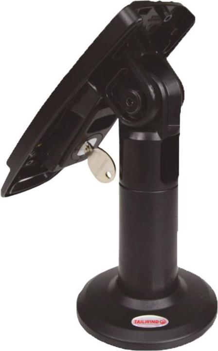 Actual product image ENS FlexiPole Locking Complete Payment Terminal Stand ASS10121, POS mount, Black