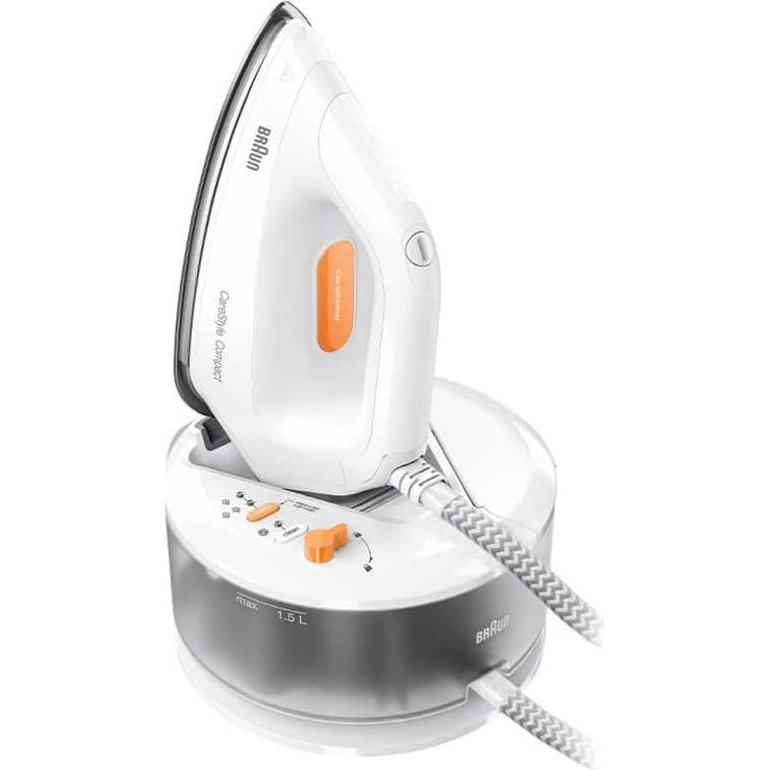 Braun Weiss/Orange Carestyle Compact Is 2132 Eloxalplus Soleplate, Bügeleisen,