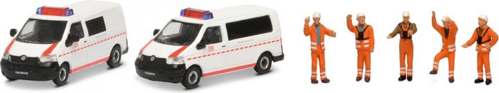 Schuco 452655500 H0 Volkswagen Set of 2 DB Emergency VW T5 with figures