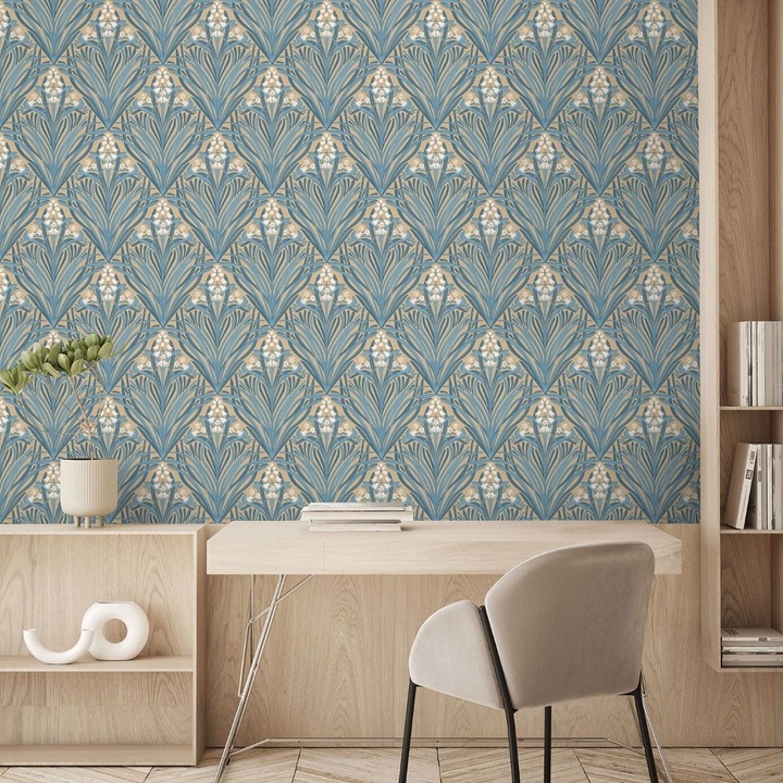 Produktbild Muriva Tapete Elegance Glockenblumen (53 x 1000 cm)