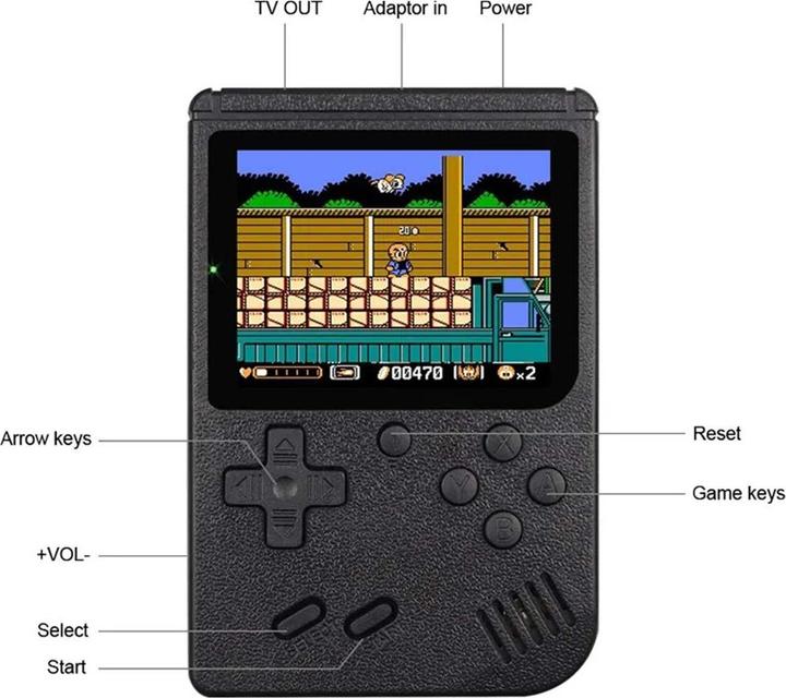 Image du produit VR Shinecon Console portable rétro avec 400 jeux