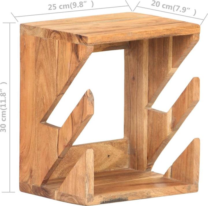 Produktbild Diverse Hardware Skateboard Wandhalter 25x20x30 cm Akazie Massivholz (9.84")