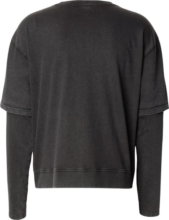 Produktbild Urban Classics Washed Double Layered Longsleeve black S (S)