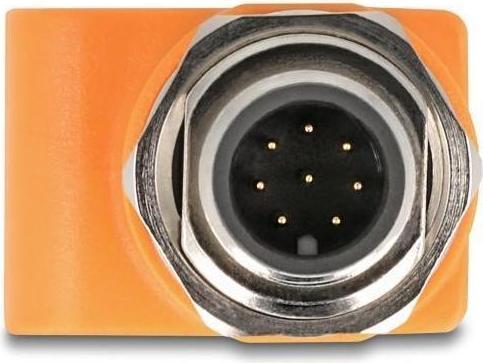 Actual product image Delock M12 adapter A-coded 8 pin plug to RJ45 socket Ca (RJ45, RJ45 (1x))