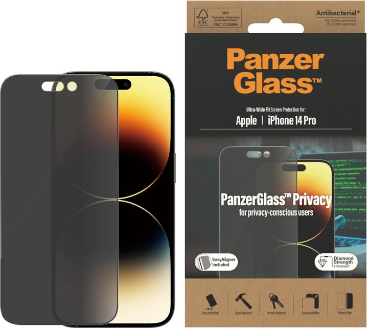 Immagine prodotto PanzerGlass Vestibilità ultra-ampia (1 pz., Apple iPhone 14 Pro)