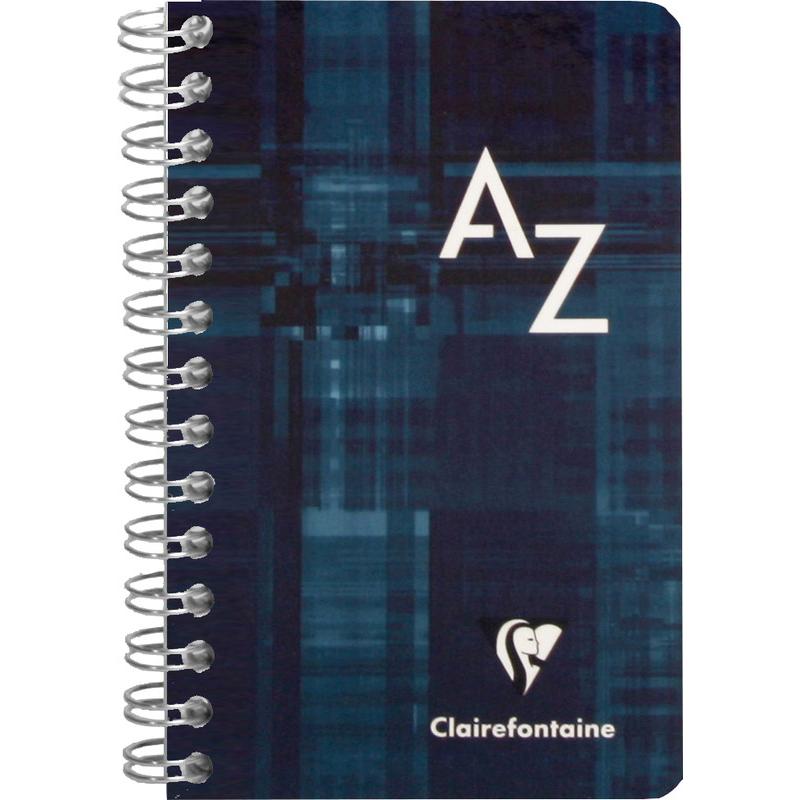 Clairefontaine, Heft + Block, Spiralheft mit Register (7.5 x 12 cm, Kariert, Harter Einband)