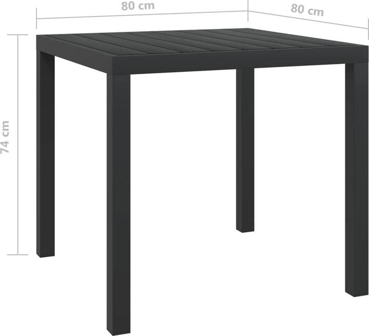 Produktbild vidaXL Essgruppe (80 x 80 x 74 cm)