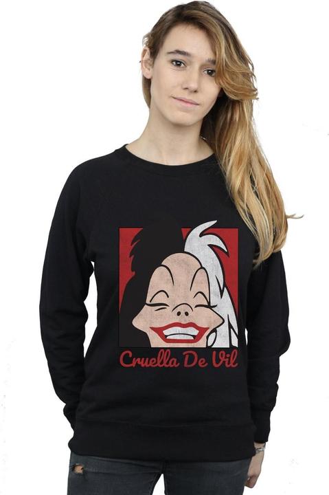 Produktbild Disney Cruella De Vil Cropped Head Sweatshirt (L)