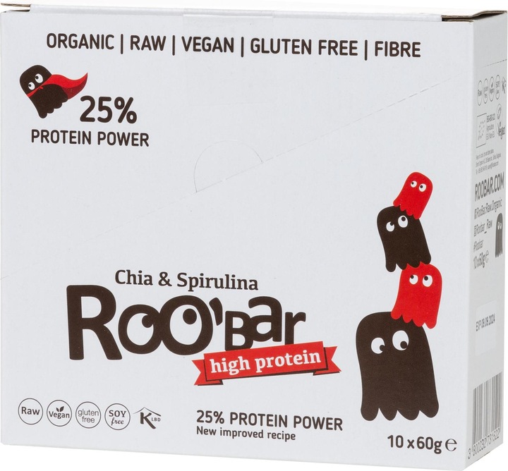 Immagine prodotto Roobar Barretta proteica Chia & Spirulina (10 pz., 600 g)