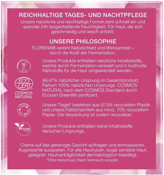 Actual product image Florena Nourishing (50 ml, 24h cream)