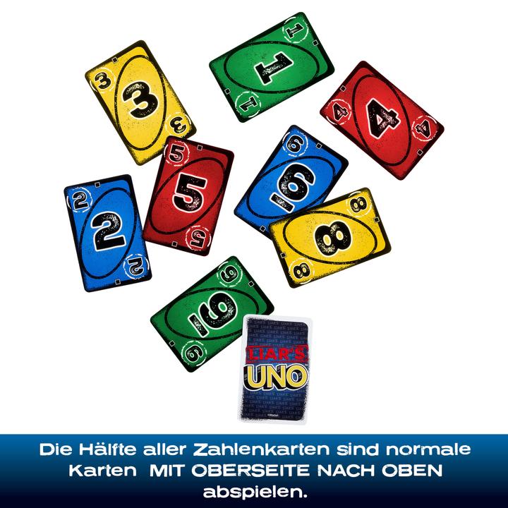 Image du produit Mattel UNO Liars (Multilingue, 2 - 6 Joueur)