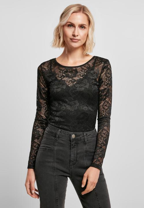 Actual product image Urban Classics Ladies Lace Longsleeve Body (XXL)