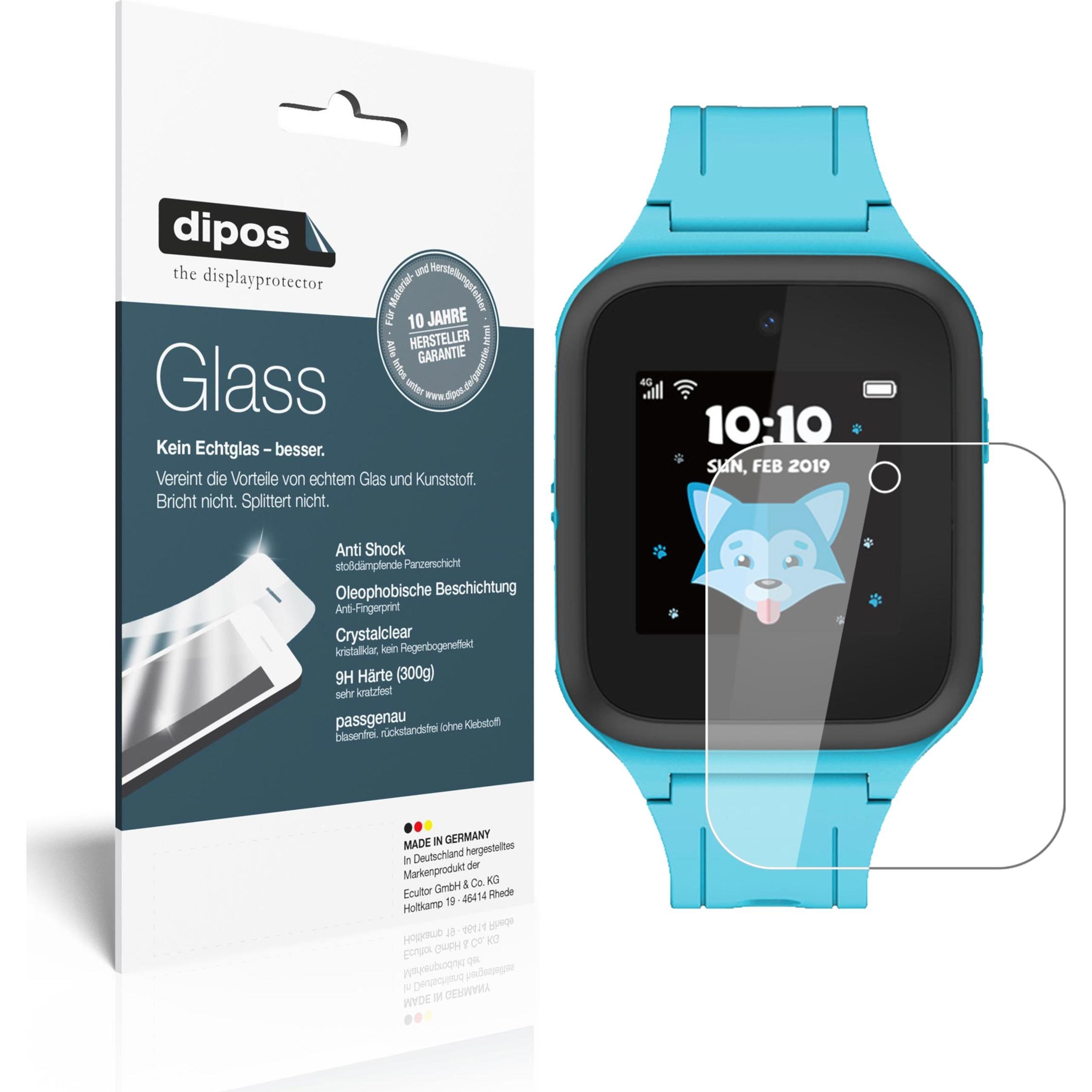 Dipos Displayschutz Anti-Shock, Smartwatch Schutzfolie, Transparent