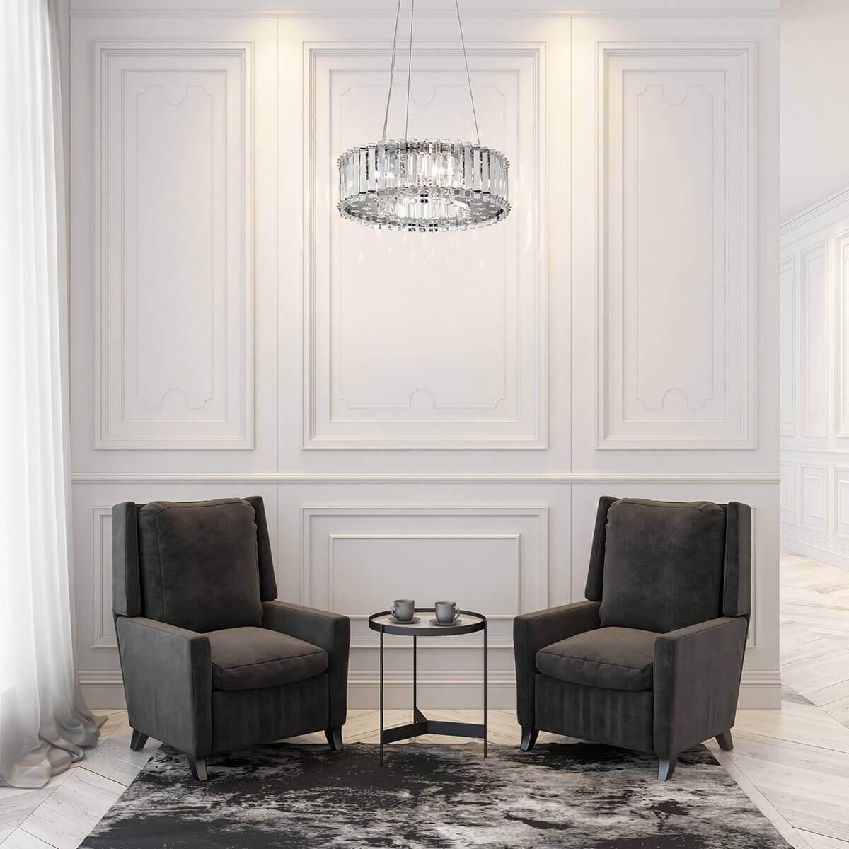 Thumbnail - Elstead Lighting, Pendelleuchte, Crystal Skye LED Hängeleuchte G9 6-fach Chrom (G9, 1920 lm)