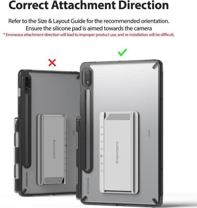 Immagine prodotto Ringke Fusion Combo Grande custodia cool con cornice in TPU per Samsung Galaxy Tab S7 11" + adesivo foldi (Galaxy Tab S7 11.0")