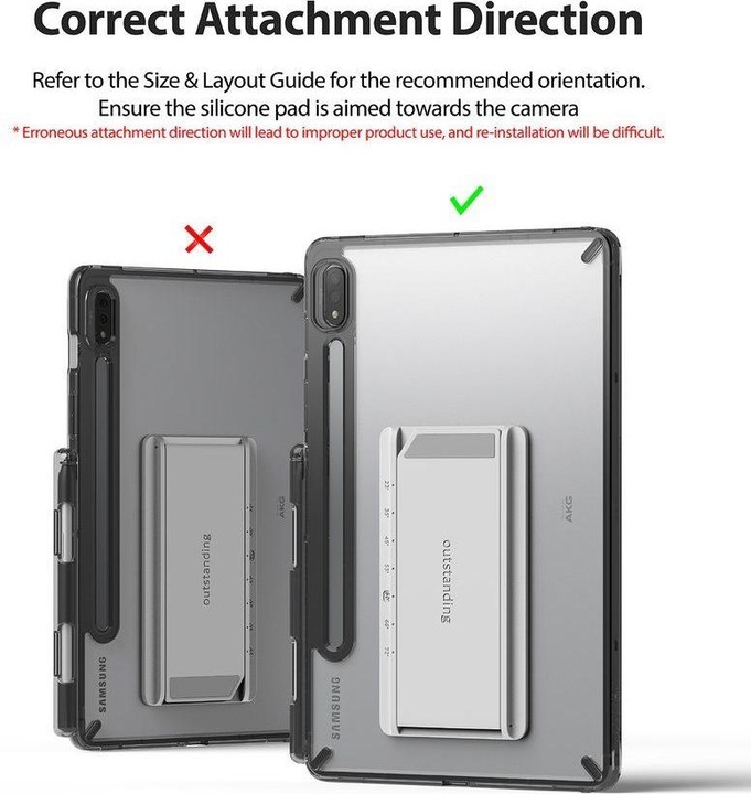 Actual product image Ringke Fusion Combo Great cool case with TPU frame for Samsung Galaxy Tab S7 11 " + adhesive foldi (Galaxy Tab S7 11.0")