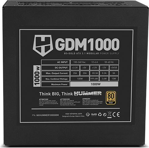 Actual product image Nox GDM 1000W GOLD (1000 W)