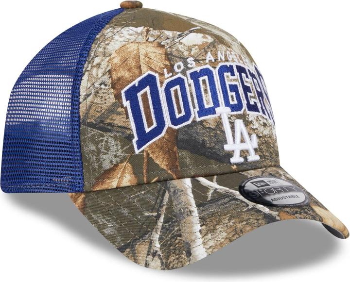 Produktbild New Era A-Frame Trucker Cap - Los Angeles Dodgers real tree (One Size)