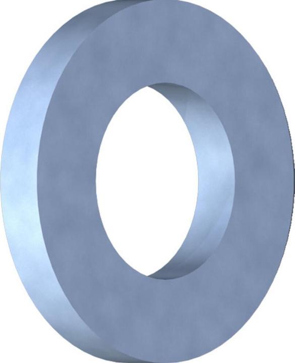 Actual product image Reisser Washers, DIN 125, Ø 8.4, steel, galvanised, blue passivated, packed a 100