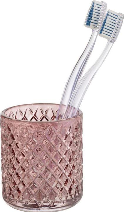 Actual product image Wenko Toothbrush mug Atessa, old pink