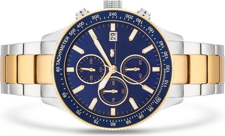 Immagine prodotto Cronografo maschile Carthage II acciaio inossidabile argento/oro giallo - 23556 (Cronografo, 43 mm)