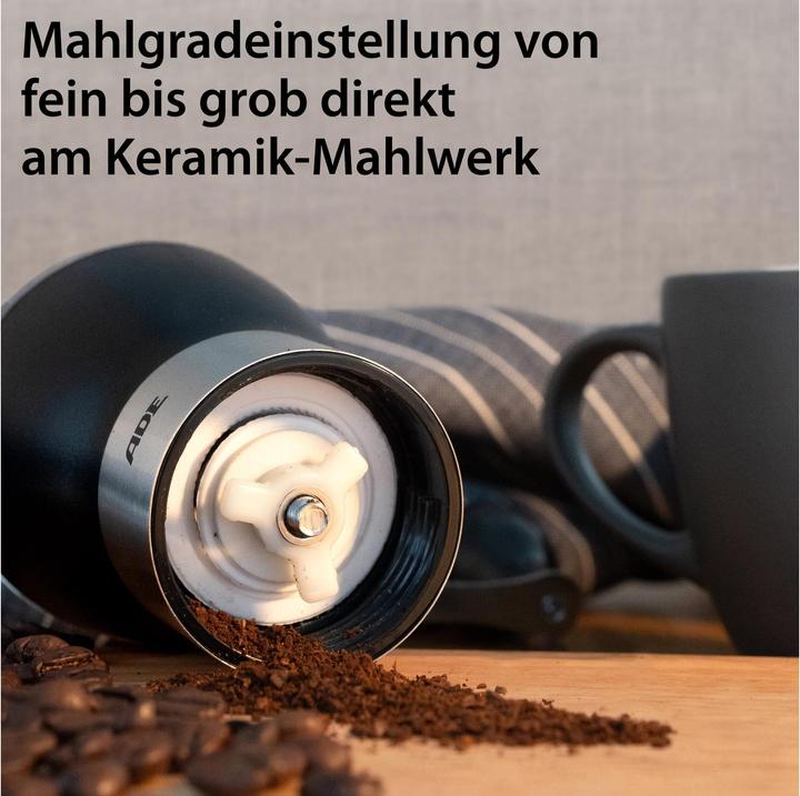 Actual product image ADE Kaffeemühle Schwarz, Detailfarbe: Schwarz, Ausstattung