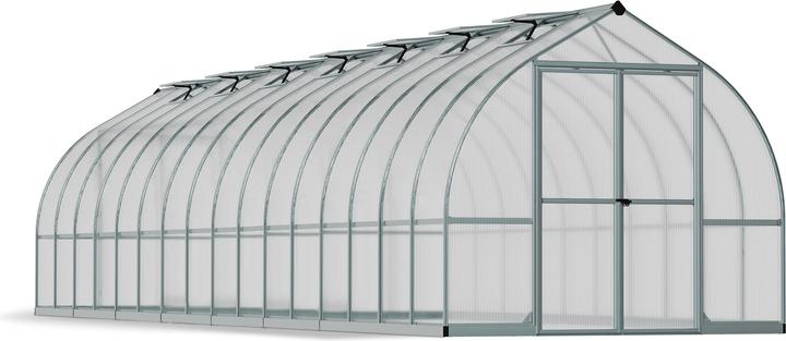 Produktbild Palram Gewächshaus Bella 244x964cm Silber