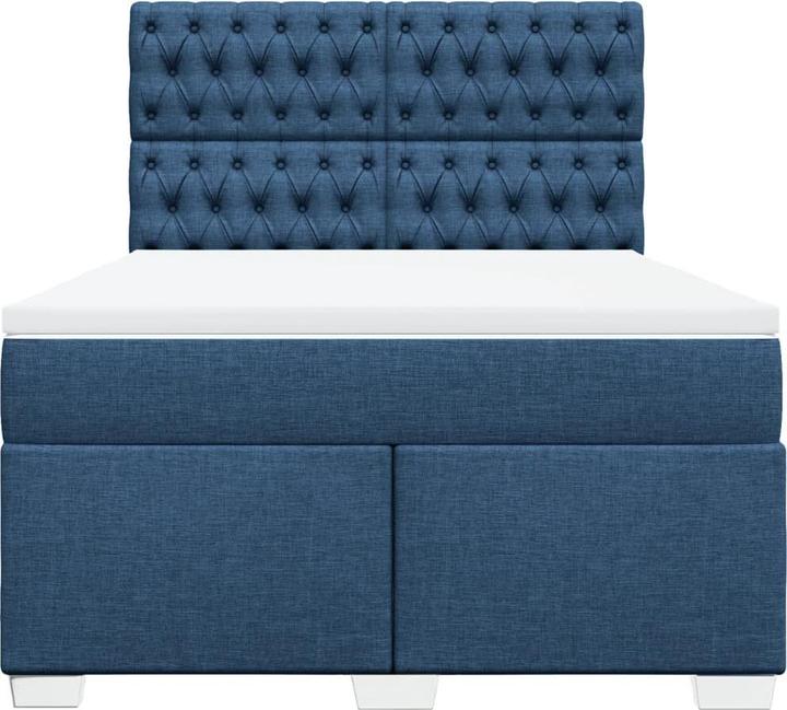 Produktbild vidaXL Bo x springbett mit Matratze 140 x 200 cm Stoff (140 x 200 cm)