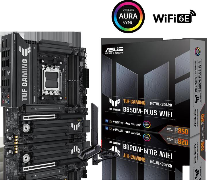 Produktbild ASUS TUF Gaming B850M-Plus Wifi (AM5, AMD B850, mATX)