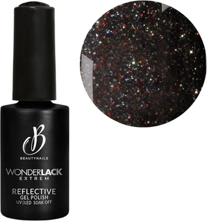 Beautynails Bna We Reflective Black Nail Polish - 8 Milliliters