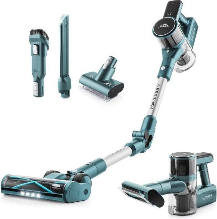 Produktbild ETA ETA423890000 Lunar Stick vacuum cleaner, Cordless, Operating time 50 min, Blue/Green