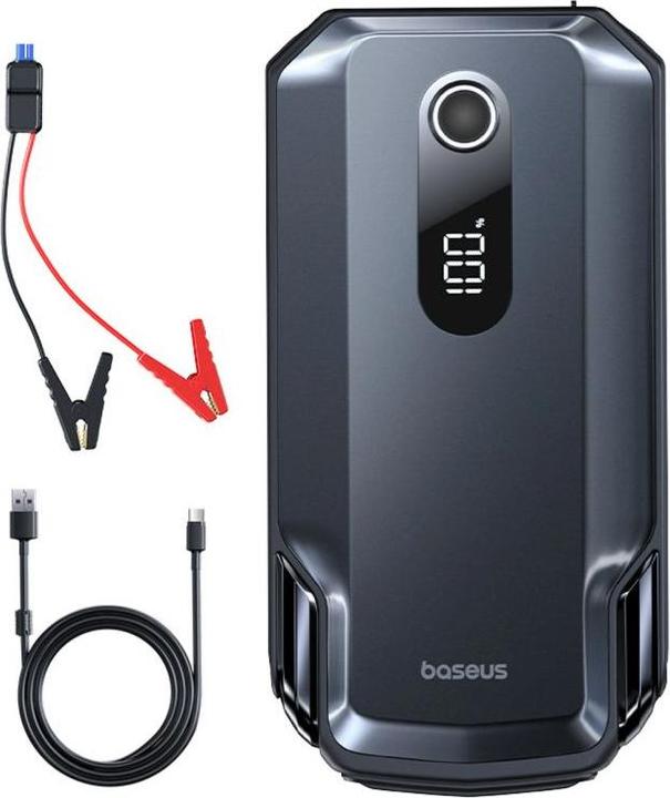 Immagine prodotto Baseus - Car Jump Starter Super Energy Max (C0120500) - 20000mAh, 12V - Cosmic Black (8000 A, 20000 mAh)
