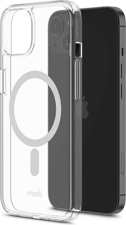 Actual product image Moshi Arx Clear Slim Hardshell Case (MagSafe) for iPhone 13 - Clear (Apple iPhone 13)