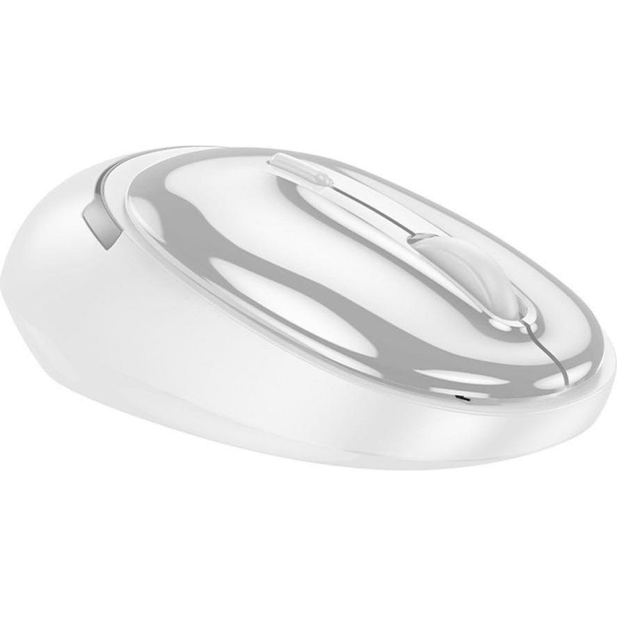 Hoco Headphone with microphone computer wireless mouse 2,4G 1600 dpi GM34 gray white (Senza fili), Mouse, Grigio, Bianco