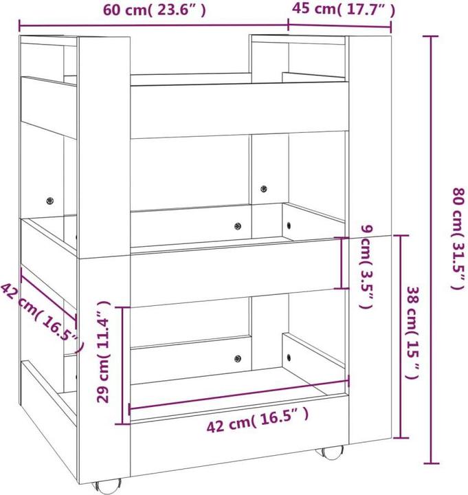 Image du produit vidaXL Küchenwagen